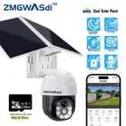 Wireless Security IP Camera Outdoor Home WIFI CCTV Solar Battery Powered 4MP PTZ