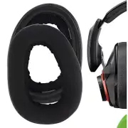 Geekria Velour Ear Pads for Sennheiser GSP600, GSP670, GSP500 Headphones (Black)