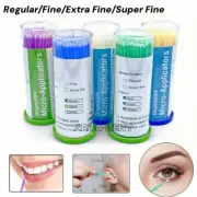 100Pcs Dentistry Disposable Dental Micro Brushes Applicators Brush Tips Sticks