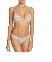 NWT Dolce Vita Kona Micro Cheetah Swimsuit Bikini Top & Bottom Set Medium/Small