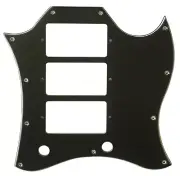 Custom For Gibson SG Standard 3 Pickup Guitar Pickguard,3 Ply Black