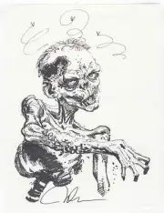 Walking Dead Severed Zombie by Charlie Adlard