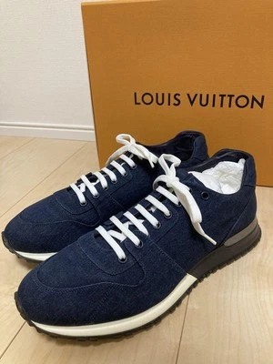 Men 9.5US Louis Vuitton Runaway Denim Material Indigo Blue 81/2