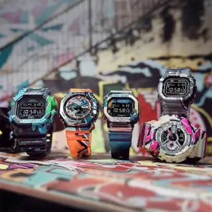 【CASIO 卡西歐】G-SHOCK 原創塗鴉藝術手錶(DW-5000SS-1)