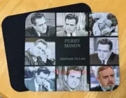 Perry Mason Mousepad, Raymond Burr, Classic TV, Mousepad, Perry Mason
