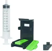 Ink Refill Cartridge Clip Compatible with HP Canon Cartridge Universal Snap Fill Pumping Tool with Syringe (Color : Tool Without Drill)