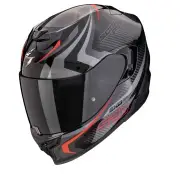 EXO-520 Evo Air Terra Black-Silver-Red Full Face Helmet