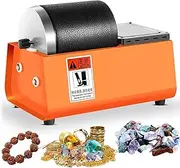 Electric Rock Tumbler Machine, Stone Polishing Kit with Leakproof Rubber Barrel, Adjustable Speed & Strong Operating Power, Vibration & Low Noise, Rock Polisher Machine for Stone Coins