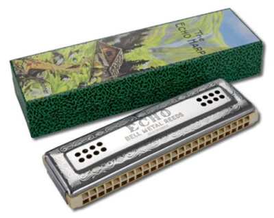 Hohner Echo Harp 2x48 Tremolo Harmonica in the Keys C, G