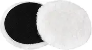 LotFancy 5-Inch Wool Polishing Pads - 2PCS Car Auto Buffing Pads, Used with Rotary and Random Orbit Sander/Polisher