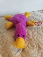 Vintage 1993 Patti the Platypus Beanie Baby in Mint Condition with Tag Errors