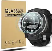 [Suoman] 3-Pack Screen Protector for Garmin Instinct Crossover, [Anti-Scratch] Ultra-Thin 2.5D 9H Hardness Tempered Glass Screen Protective Film