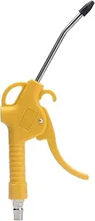 Respicefinem Air Blow Gun Made Of ABS Stainless Steel And Brass Pneumatic Dust Blowing Guns In Yellow Short Style Powerful Blowing Durable Brass Connector Reliable Performance