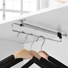 Pull Out Rail Extending Rack Telescopic Clothes Rod Retractable Cabinet Hangers