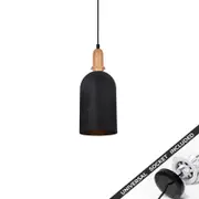 Snap Lighting Horten Metal Downlight to Pendant Light Conversion Kit Black