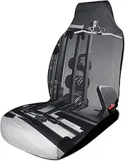 HETVBNS Breathable Car Seat Cover Gym Equipment Car Front Seat Protector with Elastic Band Edge Auto Seats Cushions Cars Interior Accessories Fit SUV Sedan Van Truck 1PCS