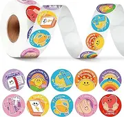 Karenhi 1000 Pcs Christian Symbols Stickers for Kids Roll Smiles Assorted Jesus Christian Religious Stickers Cross Bible Heart Stickers for Religious Stationery Easter Sunday School Church Party Favor