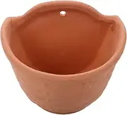 Milisten Wall Hanging Planter Wall Planters for Outdoor Plants Terracotta Planter Balcony Plant Planters Wall Mounted Planter Outdoor Garden Pots Railing Flower Pot Hydroponics Pottery Clay
