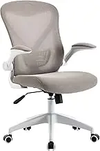 Office Chair Ergonomic Office Chair, Swivel Desk Chair Height Adjustable Mesh Back, PC Mesh Chair with Lumbar Support and Flip-up Arms Game Chair (Color : C)