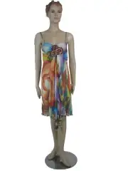NWT MISSONI "GALASSIA" EMBELISHED SILK DRESS sz 40 ORANGE LABEL - RUNWAY ITALY