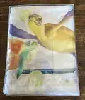 New Tessitura Toscana Telerie Linen Tablecloth 63 X 90 Galapagos/Turtles Italy