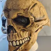 Skull Mask Halloween Costume Cosplay Realistic Scary Skeleton Adult Size