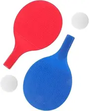 Boys and Girls Table Tennis Racket Set Wooden Racket Plastic Paddle Training Balls Portable Standard Size for Children