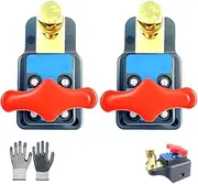 Universal 12-24V Car Battery Disconnect Isolator Switch, Heavy Duty Battery Shut Off Switch, Current Master Batterys Power Cut Isolator Kill Switchs, Quick Disconnect Batterys Cut Off Universal(2pcs)