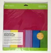 Cricut 6 Sheets 12"x12" Textured Craft Foam Distressed Assorted Colors (4ENV)
