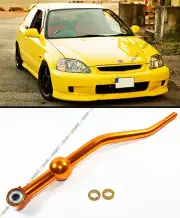 FOR 1988-2000 HONDA CIVIC EG EK EM GOLD DUAL BEND SHORT THROW QUICK SHIFTER (for: Honda Civic)