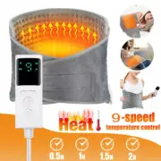 Electric Heating Pad for Cramps, Back Pain Relief 9 Level Heated Waist Belt Wrap