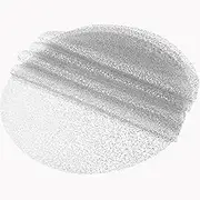 100 Piece Silver Placemats 13 Inch Disposable Silver Foil Place Mats Round Mesh Pressed Paper Placemat for Elegant Wedding, Birthday Party, Church Banquet, Dinners, and Dining Room Table Decor