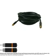 Cable Coax Coaxial RCA 1:1 Audio Digital Shielded OFC ShockWave 25FT C2G 29727