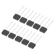 50Pcs DIP Mounted Miniature Square Slow Blow Micro Fuse, 2A 250V, Black