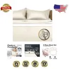 1500 Thread Count Egyptian Cotton California King Sheet Set - Luxury 4 PC Ivory