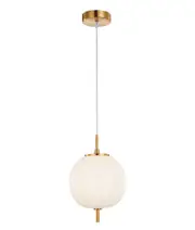 Pino Interior Opal Matt Mirror Finish Glass Round Pendant Light