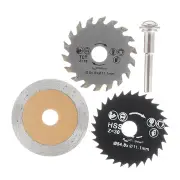 1Set 4Pcs Hss Circular Saw Blade Set 54.8Mm Cutting Disc With 6Mm Shank Rod For Rotary Tool Electric Drill