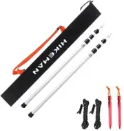 Tarp Poles Adjustable Aluminum Telescoping Tarp Poles, Lightweight Canopy Poles