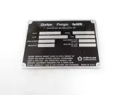 DATA PLATE FOR DODGE FARGO DeSOTO POWER WAGON TRUCKS 1972-73 #V309-8
