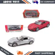 Bburago 1:24 Ferrari R & P Roma Diecast Model Toy Silver/Red 2 Color Available