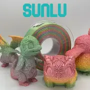 SUNLU Silk PLA+ Rainbow 01 Filament FDM 3D Printer 1KG 1.75mm 3D Printer