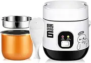 LEgdor Digital Mini 1.2L Rice Cooker And Steamer Non Stick with Keep Warm Function Premium Inner Pot 1-2 Persons 200W,Pink,Black