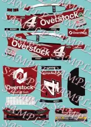 2024 Josh Berry #4 Dover Overstock 1/64 Peel&Stick Decals