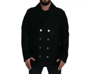 Dolce & Gabbana Elegant Double Breasted Wool Overcoat