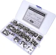 MUCKLILY 105pcs Stainless Steel Thread Repair Insert Kit Durable Helicoil Type Screw Bushing for Efficient Thread Restoration and Enhanced Connection Performance