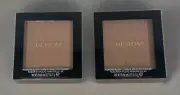 Lot of 2 Revlon Powder Blush, Satin Finish 006 Naughty Nude, 0.17 oz. each