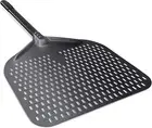 14" Perforated Pizza Peel, 14" X 16" Lightweight Aluminum Pizza Turning Peel, Co