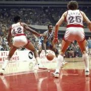 North Carolina Walter Davis in action vs UNLV at Omni Coliseum Atl- Old Photo