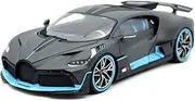 Scale Finished Model Car 1:18 for Bugatti Chiron Divo Simulation Alloy Sports Car Model Diecast Collection Souvenirs Gifts Display Miniature Replica Car (Size : Black)