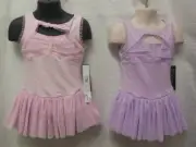 Danshuz Girls Laceback Dance Dress 2 colors Cottonspandex 2470C organzatrim